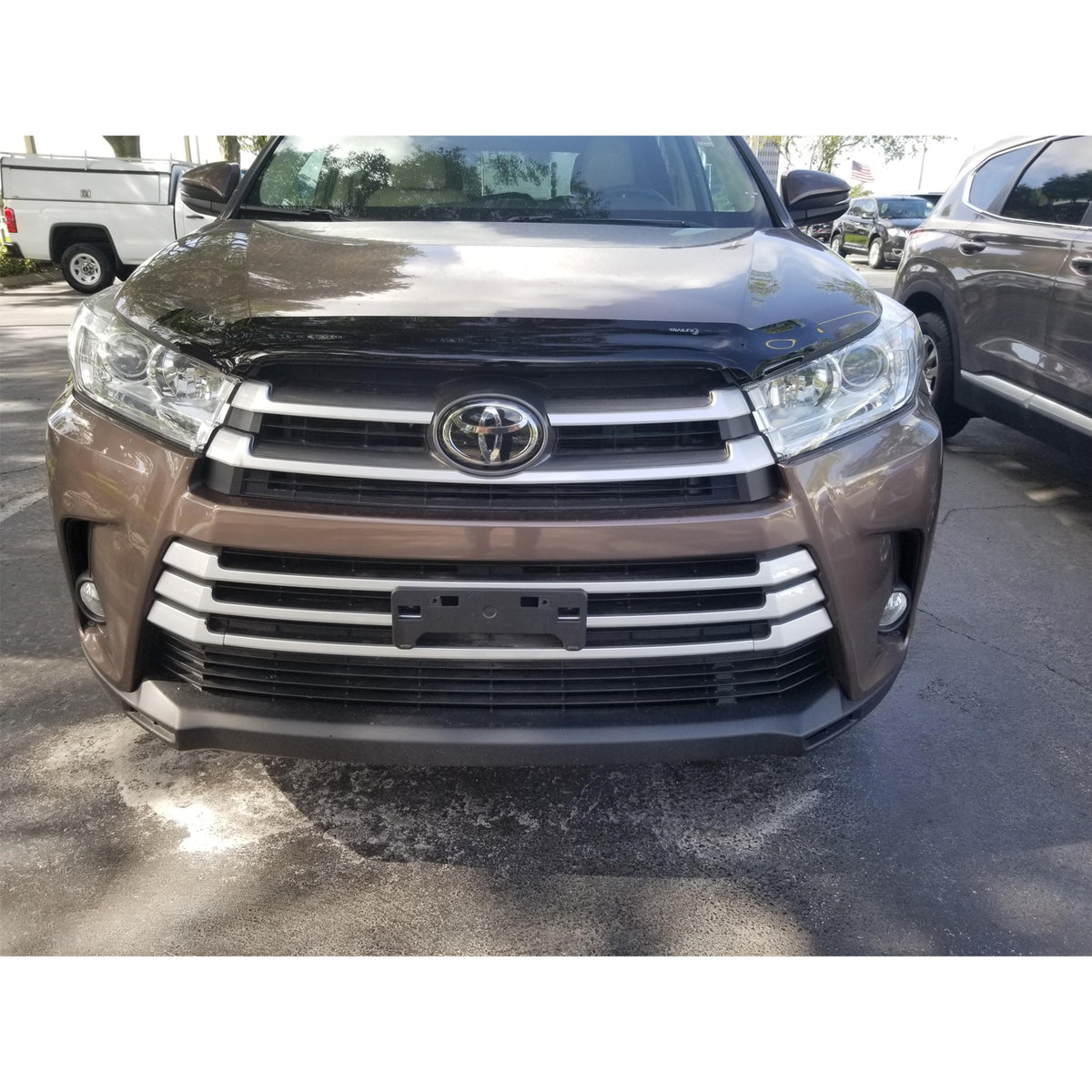 TrailFX Hood Deflector For Toyota Highlander - TrailFX Hood Protectors, Low Profile Mounting Hardware (8739H)