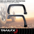 TrailFX Fender Flare For Chevrolet Trucks - Black Smooth Paintable Finish, Extended Tire Coverage, With (TFC3002OE)