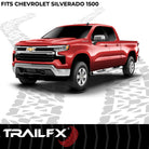 TrailFX Fender Flare For Chevrolet Silverado 1500 - Extended Tire Coverage, With Stainless Steel Hardware Kit (TFC3003OE)