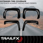 TrailFX Fender Flare For Chevrolet Silverado 1500 - Injected Polypropylene, With Polished Stainless And Black (TFC3003S)