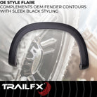 TrailFX Fender Flare For Chevrolet Silverado 1500 - Black Smooth Paintable Finish, Extended Tire Coverage, With (TFC3005OE)
