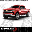 TrailFX Fender Flare For Chevrolet Silverado 1500 - Black Smooth Paintable Finish, Extended Tire Coverage, With (TFC3005OE)