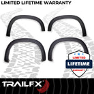 TrailFX Fender Flare For Chevrolet Silverado 1500 - Black Smooth Paintable Finish, Extended Tire Coverage, With (TFC3005OE)