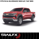 TrailFX Fender Flare For Chevrolet Silverado 1500, Chevrolet Silverado 1500 LTD - Injected Polypropylene, With Polished Stainless And Black (TFC3005S)