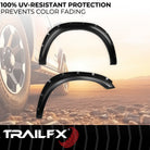 TrailFX Fender Flare For Dodge Ram 1500, Ram 1500, Ram 1500 Classic - Injected Polypropylene, With Polished Stainless And Black (TFD3002S)