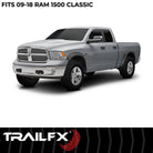 TrailFX Fender Flare For Dodge Ram 1500, Ram 1500, Ram 1500 Classic - Injected Polypropylene, With Polished Stainless And Black (TFD3002S)