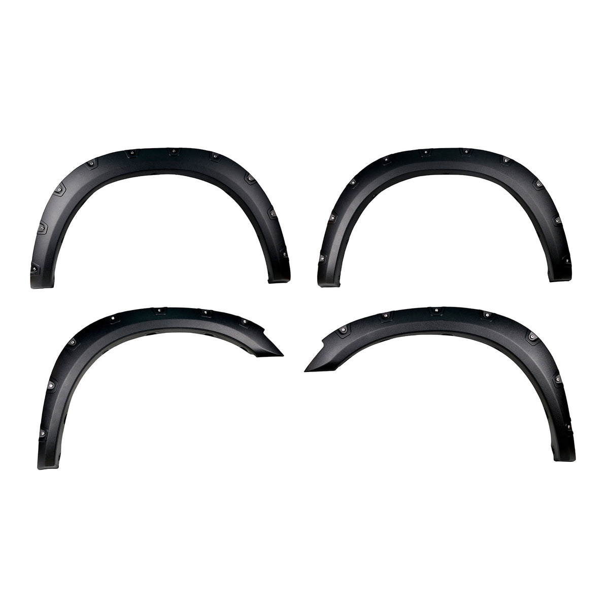 TrailFX Fender Flare For Dodge, Ram Trucks - Extended Tire Coverage, With Polished Stainless And Black (TFD3004T)