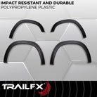 TrailFX Fender Flare For Ram 1500 - Black Smooth Paintable Finish, Extended Tire Coverage, With (TFD3005OE)