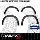 TrailFX Fender Flare For Ram 1500 - Black Smooth Paintable Finish, Extended Tire Coverage, With (TFD3005OE)