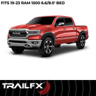TrailFX Fender Flare For Ram 1500 - Injected Polypropylene, With Polished Stainless And Black (TFD3005S)