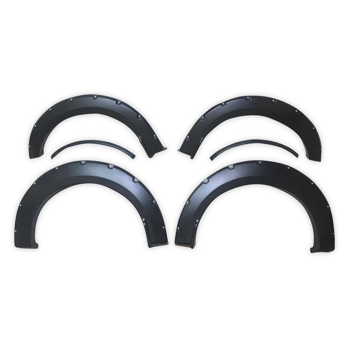TrailFX Fender Flare For Ford F-150 - Injected Polypropylene, With Polished Stainless And Black (TFF3003S)