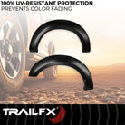 TrailFX Fender Flare For Ford F-250 Super Duty, Ford F-350 Super Duty, Ford F-450 Super Duty - Injected Polypropylene, With Polished Stainless And Black (TFF3007S)