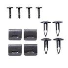 TrailFX Fender Flare Hardware Kit For Dodge Ram 1500, Dodge Ram 2500, Dodge Ram 3500 - With Four Short Black Metal U Clips/ Four 6mm Black Nylon (TFHKD01)