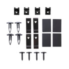 TrailFX Fender Flare Hardware Kit For Ford F-150 - With Four Short Black Metal U Clips/ Four Long Black Metal (TFHKF02)
