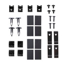 TrailFX Fender Flare Hardware Kit For Ford F-150 - With Four Long Blk Metal U Clips/ Four Blk Metal S Clips/ (TFHKF03)
