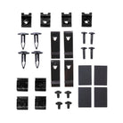 TrailFX Fender Flare Hardware Kit For Ford F-250 Super Duty, Ford F-350 Super Duty, Ford F-450 Super Duty - With Four Short Blk Metal U Clips/ Four Long Blk Metal U (TFHKF07)