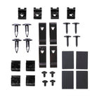 TrailFX Fender Flare Hardware Kit For Ford F-150 - With Four Short Blk Metal U Clips/ Four Long Blk Metal U (TFHKF11)