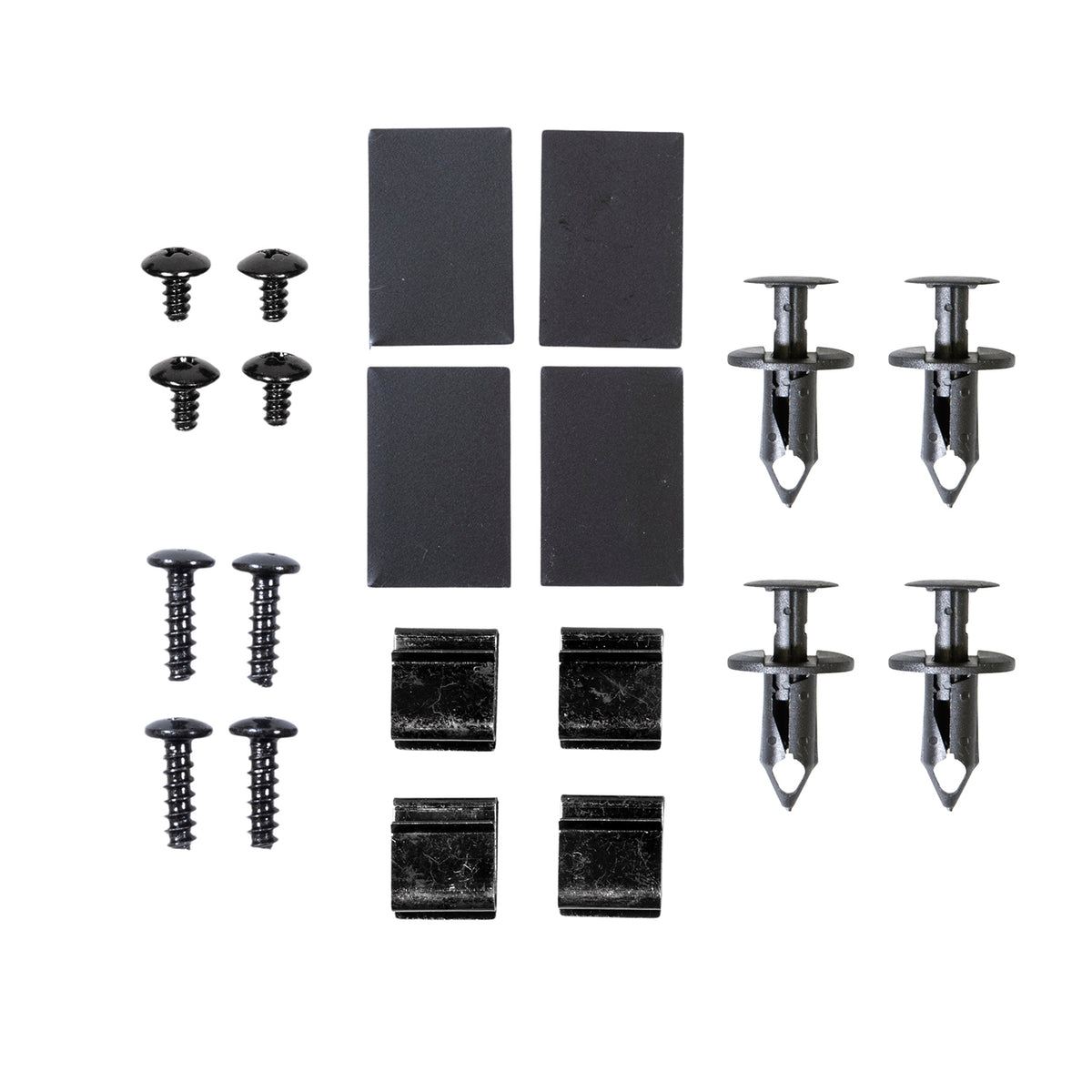 TrailFX Fender Flare Hardware Kit For Toyota Tundra - With Four Black Metal S Clips/ Four Black Nylon Grommets/ (TFHKT01)