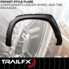 TrailFX Fender Flare For Toyota Tundra - Extended Tire Coverage, Injected Polypropylene, With (TFT3002S)