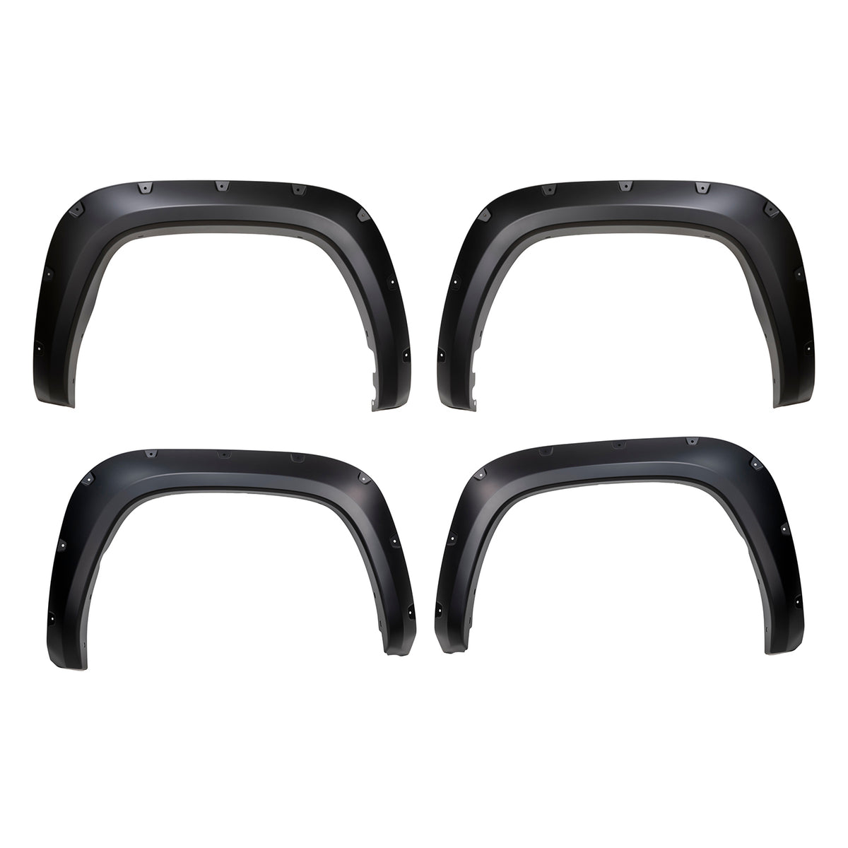 TrailFX Fender Flare For Toyota Tundra - Extended Tire Coverage, With Polished Stainless And Black (TFT3004S)