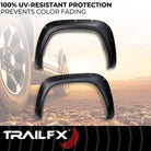 TrailFX Fender Flare For Toyota Tundra - Extended Tire Coverage, With Polished Stainless And Black (TFT3004S)