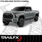 TrailFX Fender Flare For Toyota Tundra - Extended Tire Coverage, With Polished Stainless And Black (TFT3004S)
