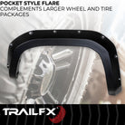 TrailFX Fender Flare For Toyota Tacoma - Black Smooth Paintable Finish, Injected Polypropylene, 5.7 (TFT3005S)
