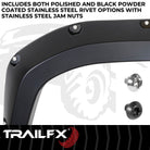 TrailFX Fender Flare For Toyota Tacoma - Black Smooth Paintable Finish, Injected Polypropylene, 5.7 (TFT3005S)
