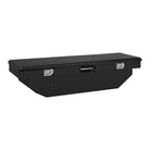 TrailFX Truck Tool Box - Crossover Angled Single Lid With Struts Powder Coated Black (110632)