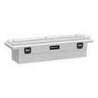 TrailFX Truck Tool Box - Crossover Low Profile Single Lid Diamond Tread Bright (120691CR)