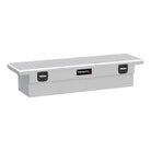 TrailFX Truck Tool Box - Crossover Low Profile Single Lid Diamond Tread Bright (120691C)