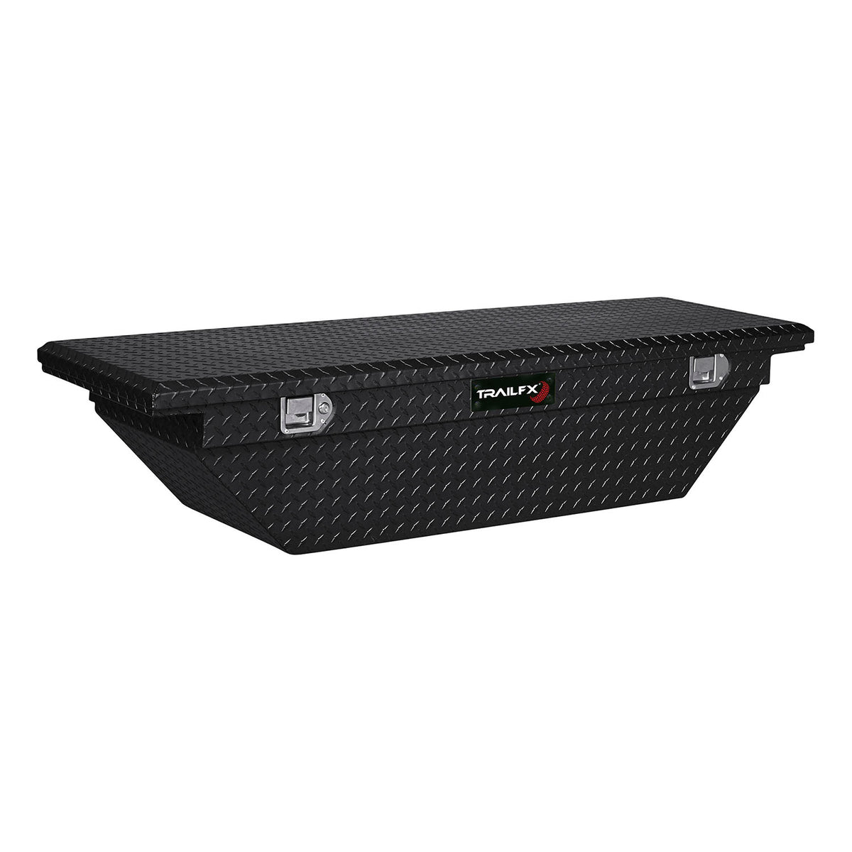 TrailFX Truck Tool Box - Crossover- LP Single Lid With Struts Powder Coated Black 16 (120702)