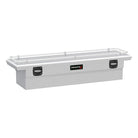 TrailFX Truck Tool Box For Dodge, Ford Trucks - Crossover Low Profile Single Lid Diamond Tread Bright (120721CR)
