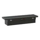 TrailFX Truck Tool Box For Dodge, Ford Trucks - Crossover Low Profile Single Lid Diamond Tread Matte Black (120723C)