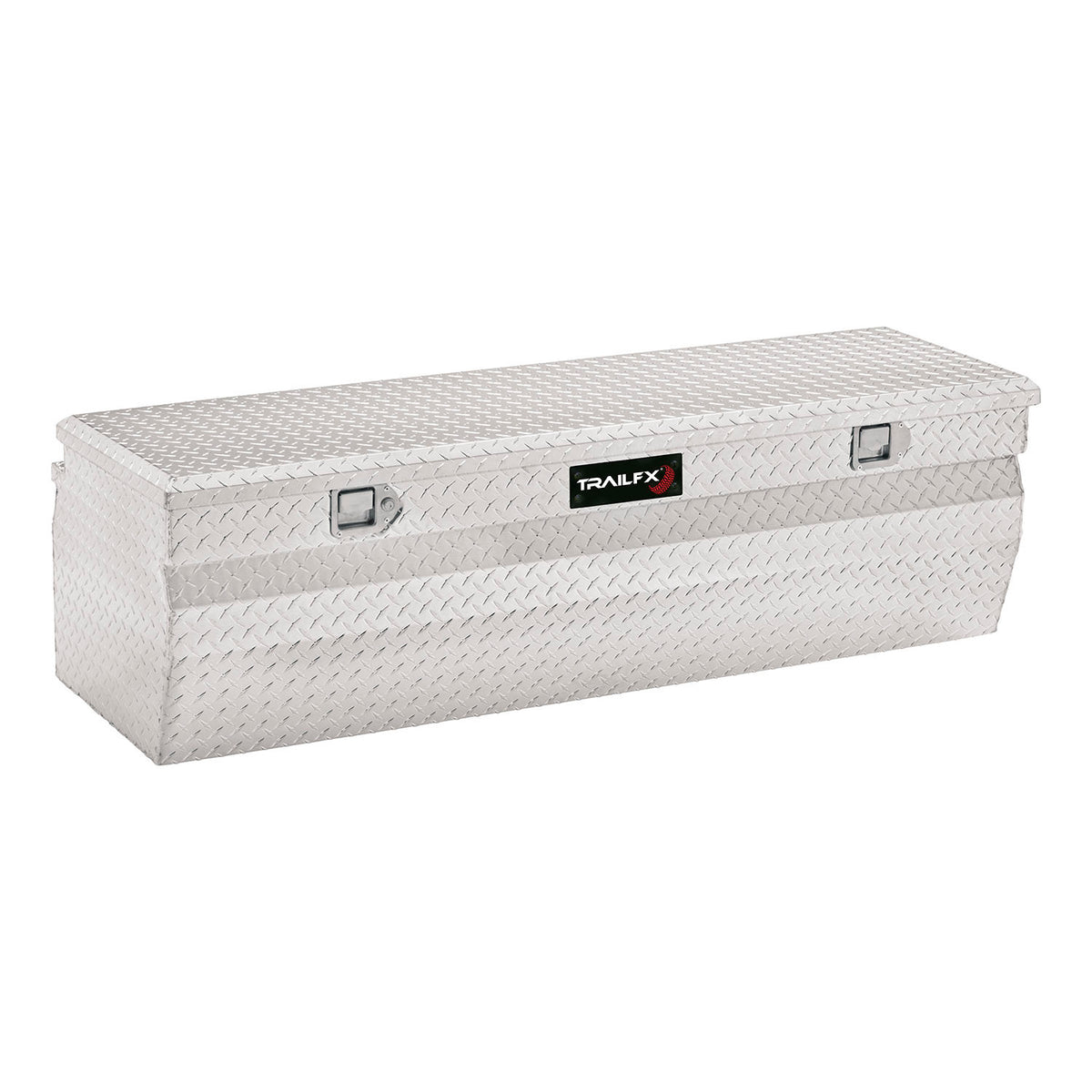 TrailFX Truck Tool Box - Chest Single Lid With Struts Diamond Tread Bright Polished (150581)
