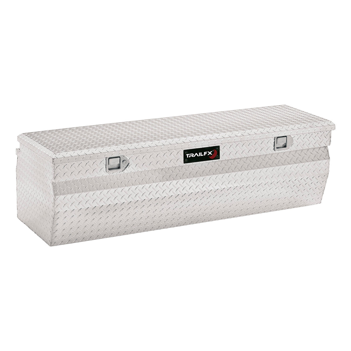 TrailFX Truck Tool Box - Chest Single Lid With Struts Diamond Tread Bright Polished (150601)