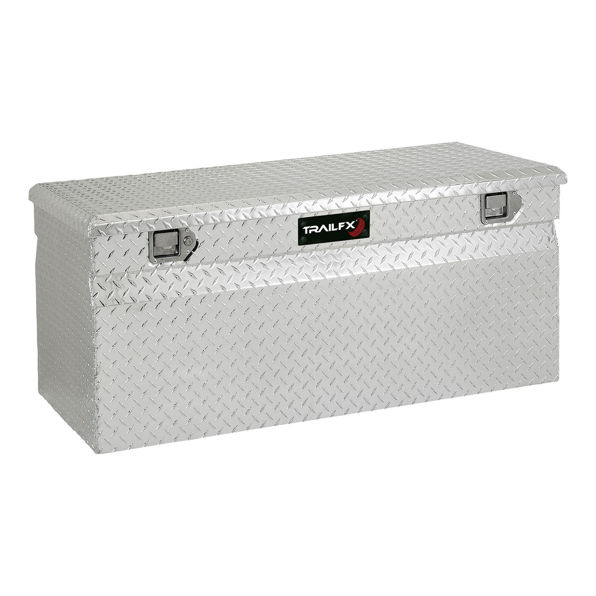TrailFX Truck Tool Box - Chest Single Lid With Struts Diamond Tread Bright Polished (151481)