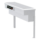 TrailFX Truck Tool Box - Side Mount: Single Lid With Struts Diamond Tread Bright (160481)