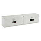 TrailFX Truck Tool Box - Top Mount 2 Door Diamond Tread Bright Polished 16 Gauge (170901)