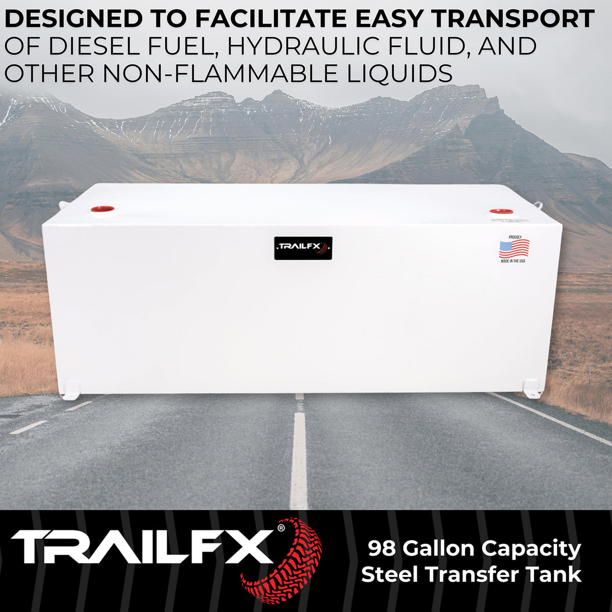 TrailFX Liquid Transfer Tank - Not DOT Approved For Transport Of Flammable Liquids (21098SW)