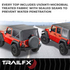 TrailFX Soft Top For Jeep Wrangler - Requires TrailFX 15433101 Soft Top Bow Sold Separately (JTOE001)