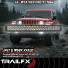 TrailFX Light Bar - 200 Watt Blubs Amp Draw 14.6 AMP At 12 Volts, 8 Degree Spot (20DRBKCM)