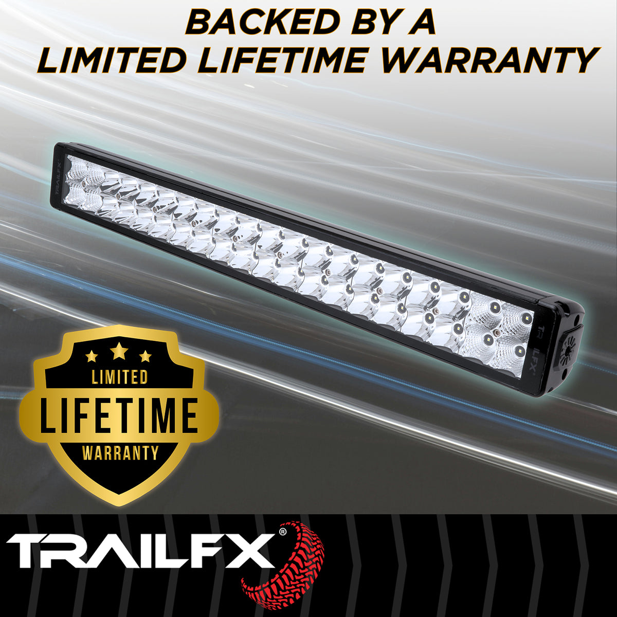 TrailFX Light Bar - 120 Watt Blubs Amp Draw 20.8 AMP At 12 Volts, 8 Degree Spot (20DRCM)