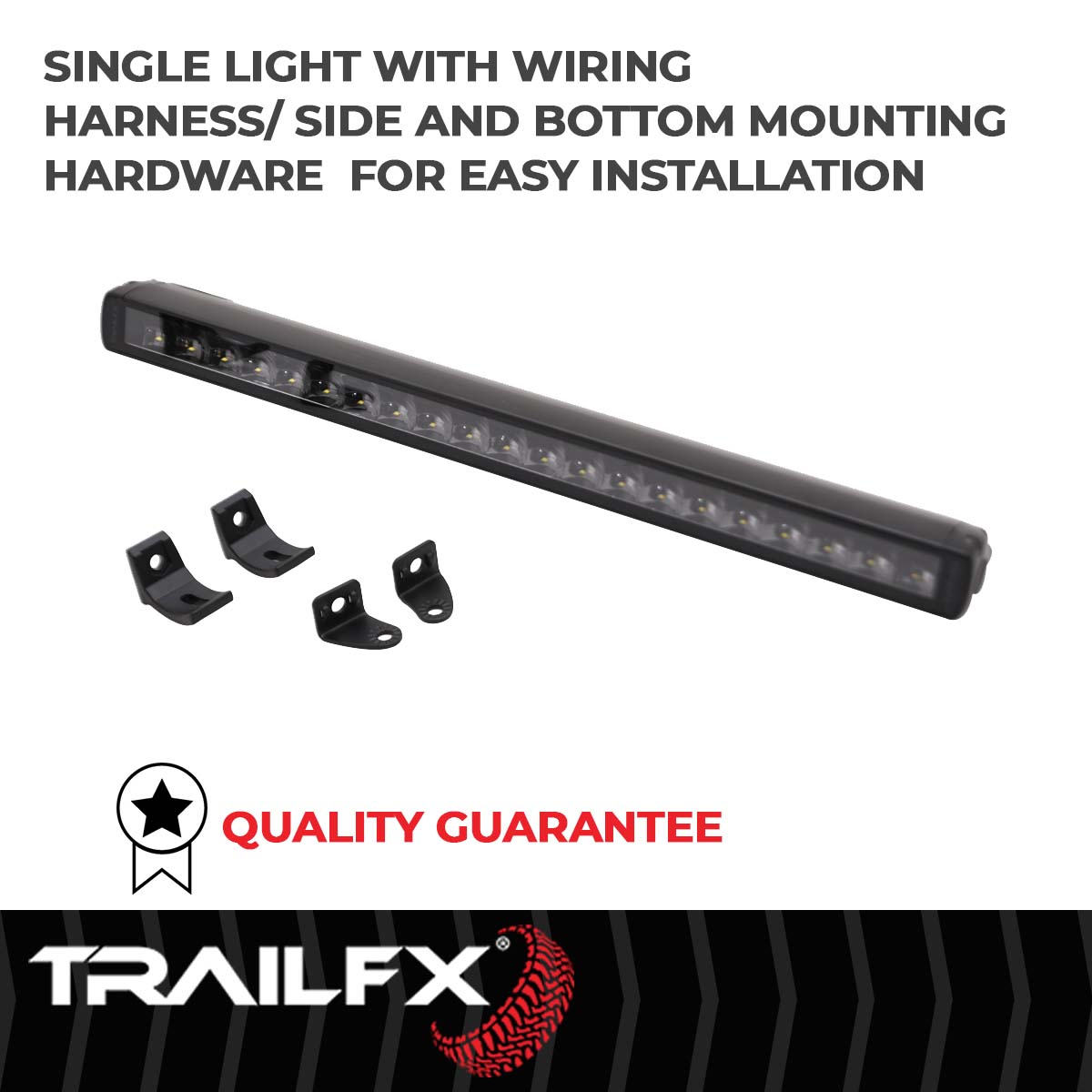 TrailFX Light Bar - 8 Degree Spot/ 90 Degree Flood Beam Combination, 8820 Raw/ (20SRSCMB)