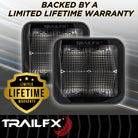 TrailFX Driving Light - 3 Inch Square, 40 Watt Blubs Amp Draw 3.4 AMP At 12 Volts (2X2BKF2)