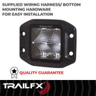 TrailFX Driving Light - 90 Degree Flood Beam, 2400 Raw Lumens/ 1500 Effective (2X2CFFMB)