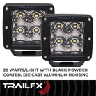 TrailFX Driving Light - 8 Degree Spot Beam, 1920 Raw Lumens/ 1200 Effective Lumens (2X2CSPPR)