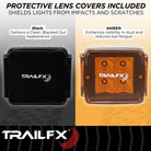 TrailFX Driving Light - 3 Inch Square, 20 Watt Blubs Amp Draw 1.2 AMP At 12 Volts (2X2F2)
