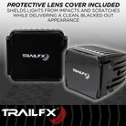 TrailFX Driving Light - 3 Inch Square, 20 Watt Blubs Amp Draw 1.2 AMP At 12 Volts (2X2S2)
