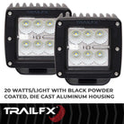 TrailFX Driving Light - 90 Degree Flood Beam, 1620 Raw Lumens/ 940 Effective (3X2CFPR)